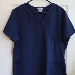 SB Scrub top Sz M. Navy Blue